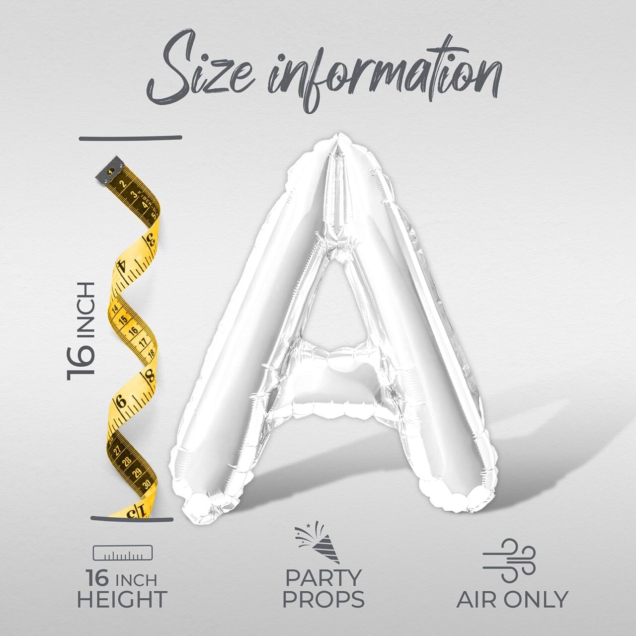 16" White Foil Balloons – We Love You Dad Father’s Day Banner